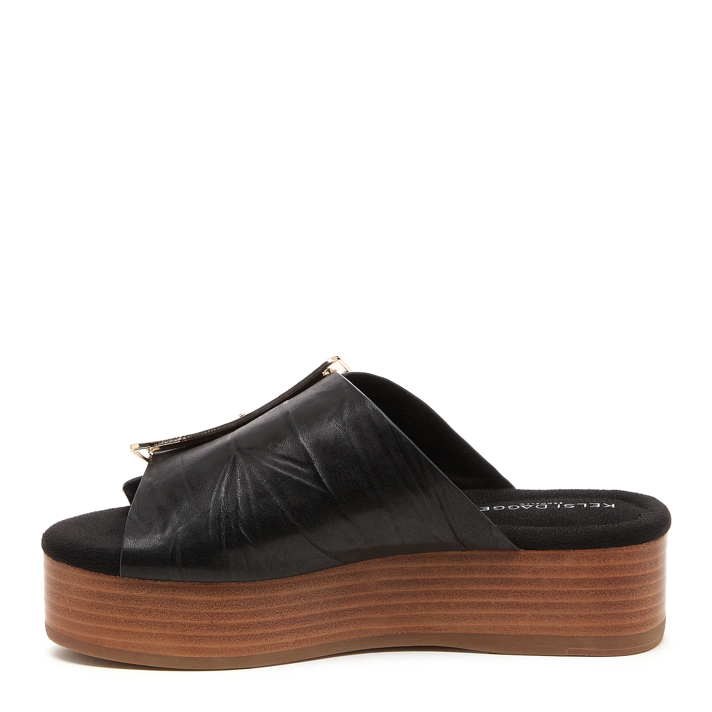 Kelsi Dagger Dover Sandal in Black Leather