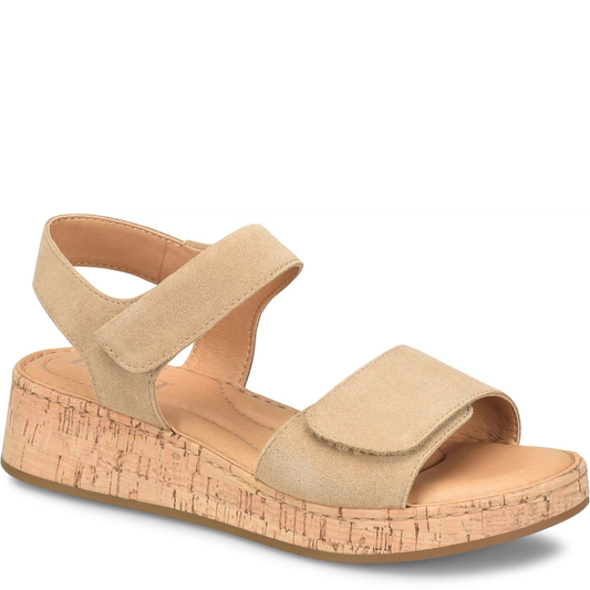 Born Cabanas Sandal in Taupe Suede