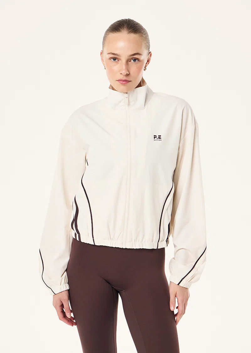 P.E Nation Linear Jacket Whisper White