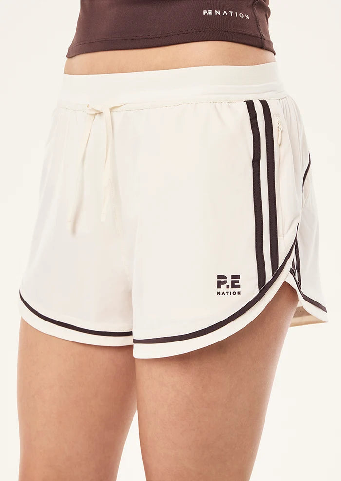 P.E Nation Linear Short Whisper White/Fudge