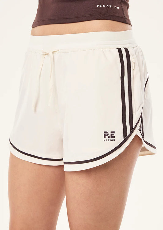 P.E Nation Linear Short Whisper White/Fudge
