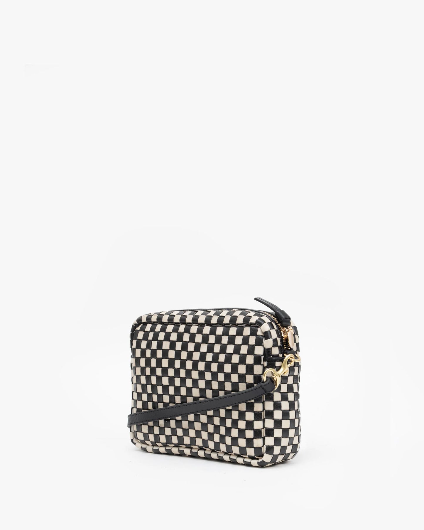 Clare V. Midi Sac - Woven Checker
