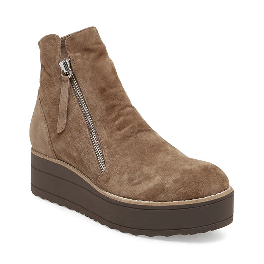 Silent D Nene Platform Boot Light Chocolate Suede