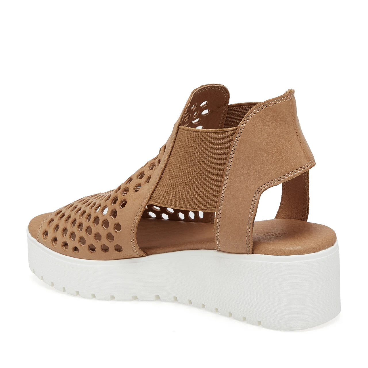 Silent D Odeya Sandal Tan/White