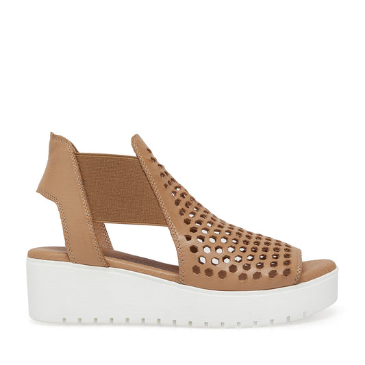 Silent D Odeya Sandal Tan/White