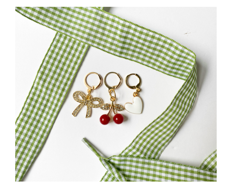 Leo and Lee Studios Gingham and Houndstooth Shoelace & Charms Pack