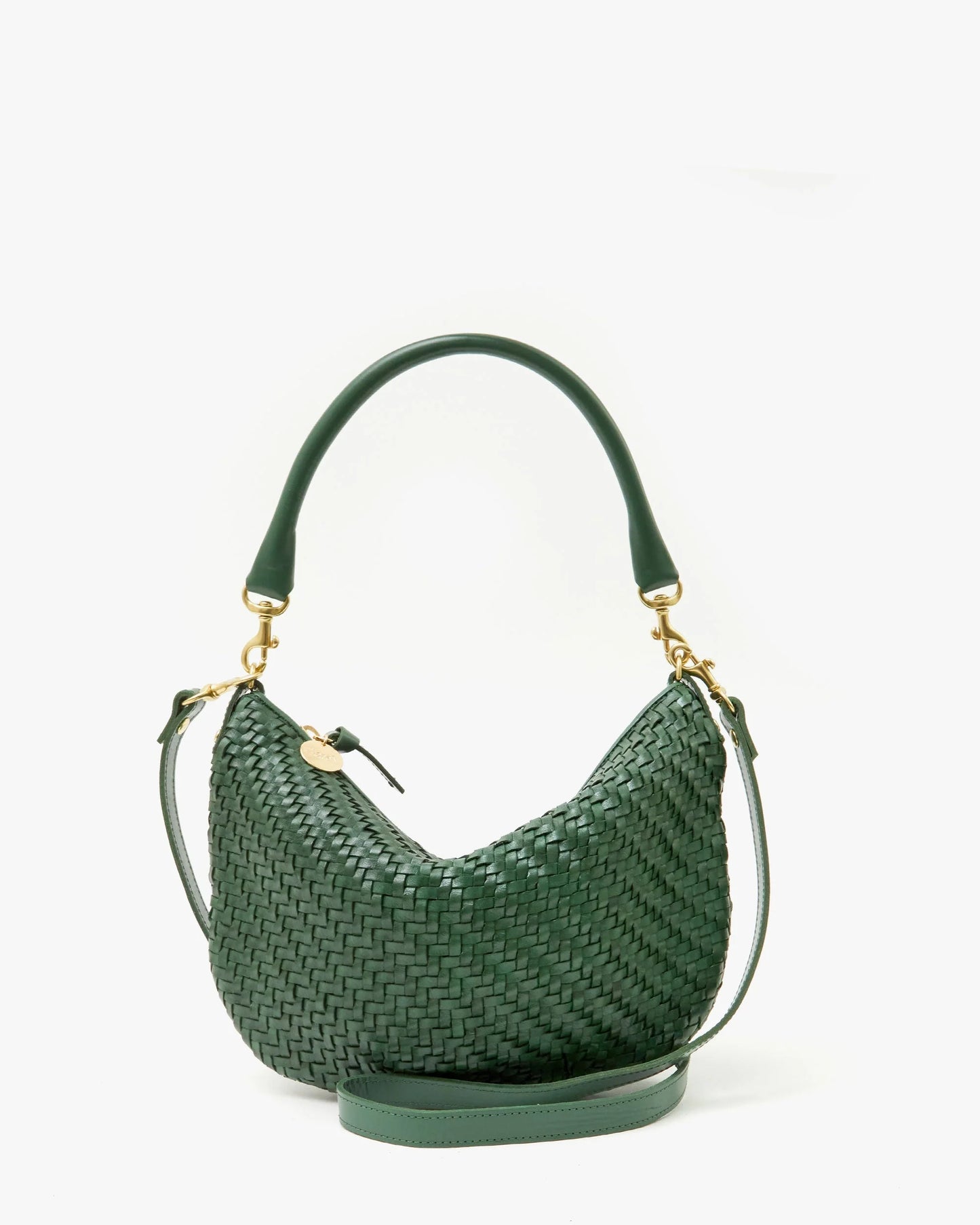 Clare V. - Petit Moyen Evergreen Woven Zig-Zag