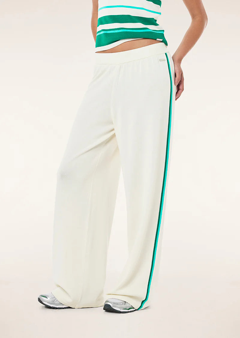 P.E. Nation Retreat Knit Pant in Whisper White