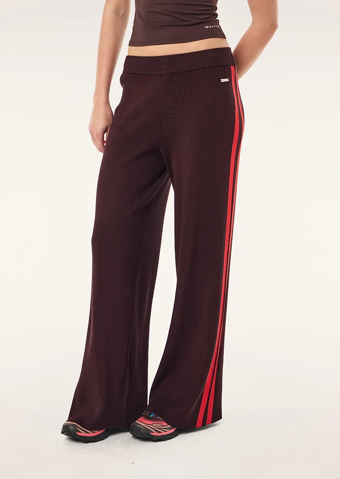P.E Nation Solar Knit Pant Dark Plum