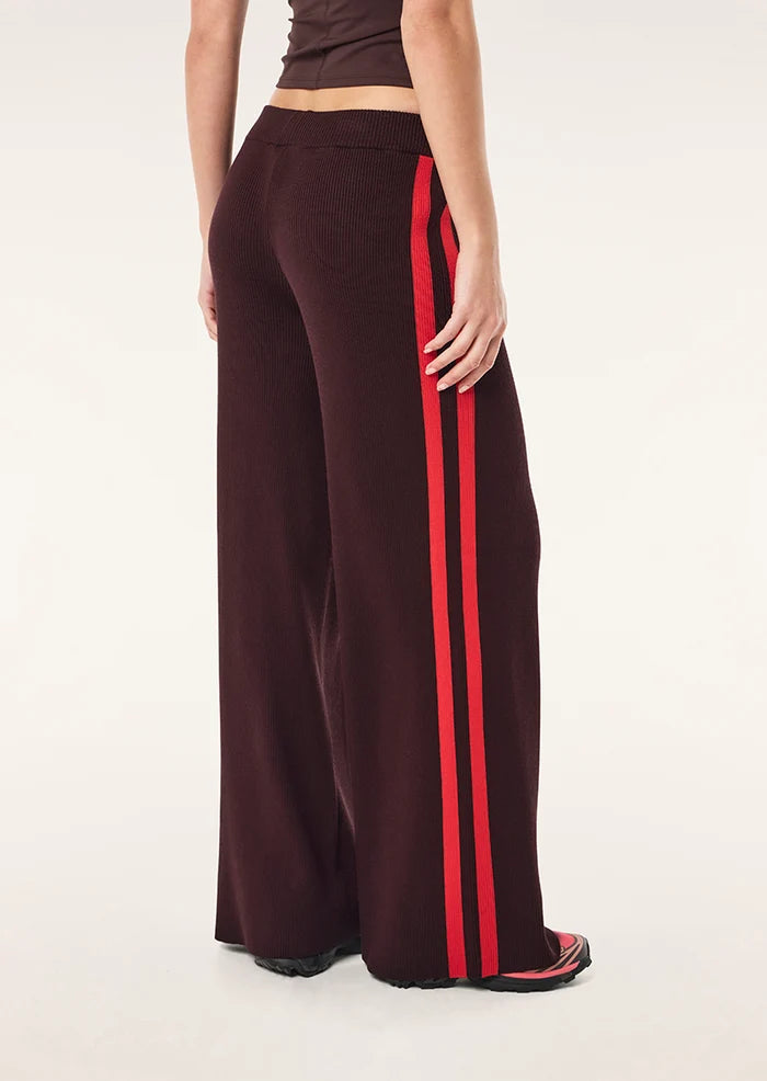 P.E Nation Solar Knit Pant Dark Plum