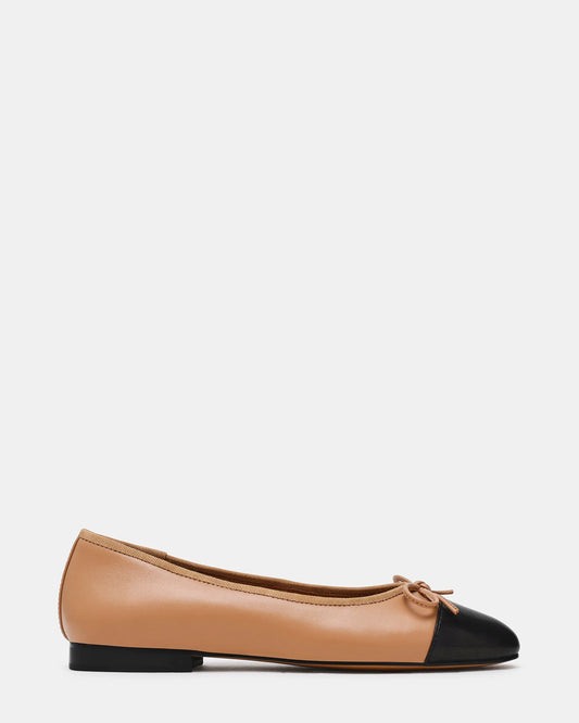 Steve Madden Kit Ballet Flat - Black/Natural