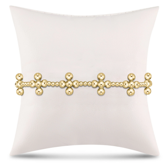 enewton Signature Cross Sincerity 2.5mm Bead Bracelet 4mm Gold Bead