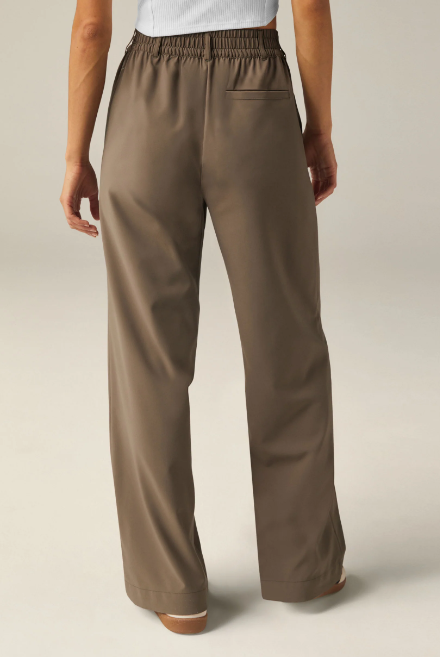 Beyond Yoga Status Wide Leg Trousers Dune