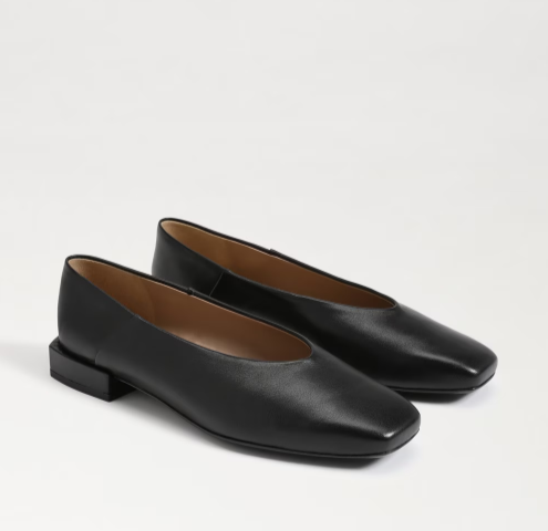 Sam Edelman Kasey Square Toe Ballet Flat Black