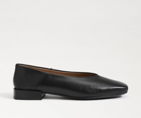 Sam Edelman Kasey Square Toe Ballet Flat Black