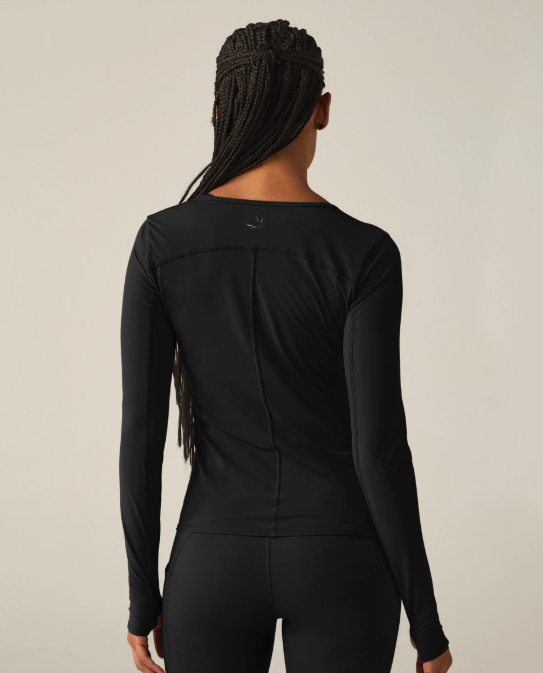 Beyond Yoga POWERBEYOND™ Lite Airshield Long Sleeve Top Black