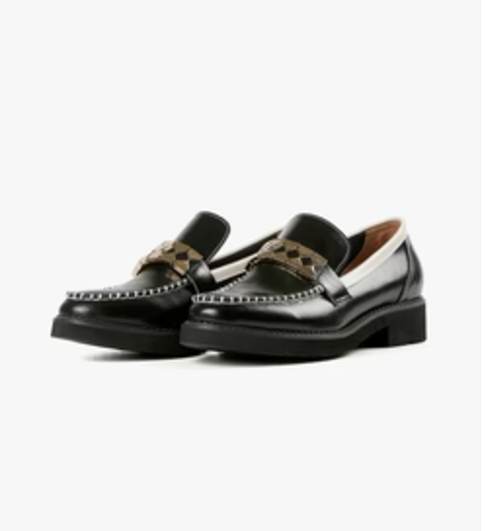 All Black Clip & Stitch Loafer