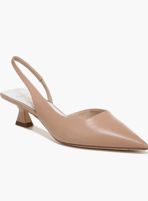 Sarto Devin 2 Slingback Heels-Sand