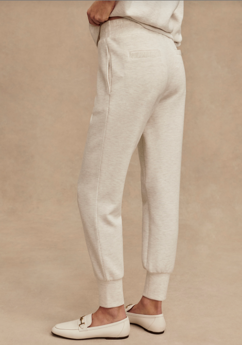 Varley The Slim Cuff Pant 27.5 Inch Ivory Marl