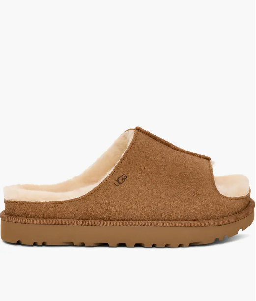 Ugg Greenport Genuine Shearling Lined Slide Sandal Chestnut