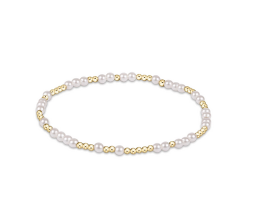 enewton Hope Unwritten Bead Bracelet Pearl (3mm and 4mm)