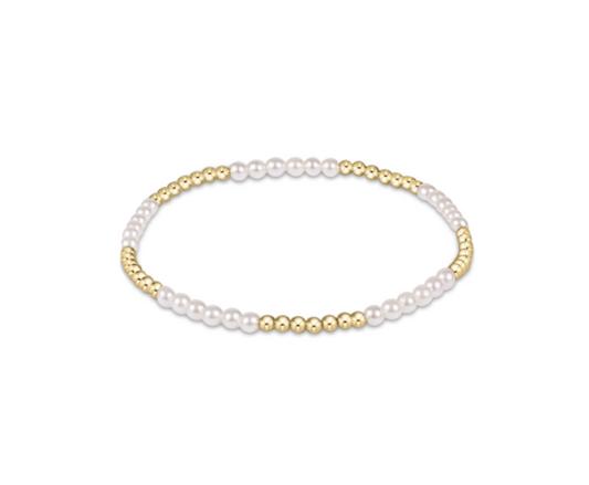 enewton Classic Blissful Pattern 2.5mm Bead Bracelet 3mm Pearl