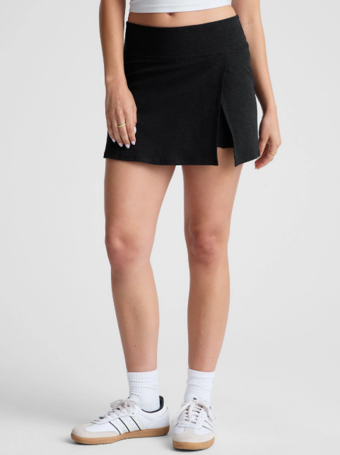 Beyond Yoga Spacedye Points Crossover Skirt Darkest Night
