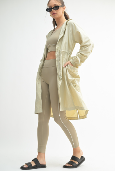 Sweet Soles Waterproof Jacket Rain Jacket Oat