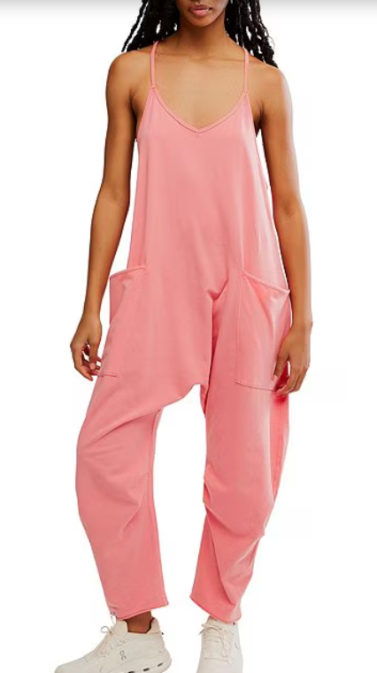 Free People Hot Shot Onesie Hibiscus