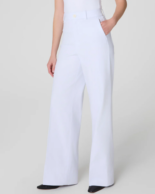 Spanx Stretch Twill Wide Leg 2.0 White