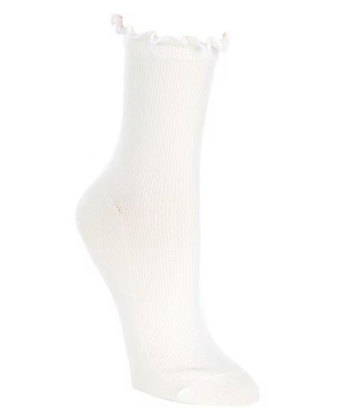 Ugg Karsyn Lettuce Edge Socks White