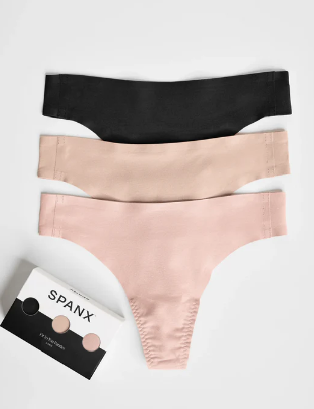 Spanx Fit-To-You Thong 3 Pack One Size