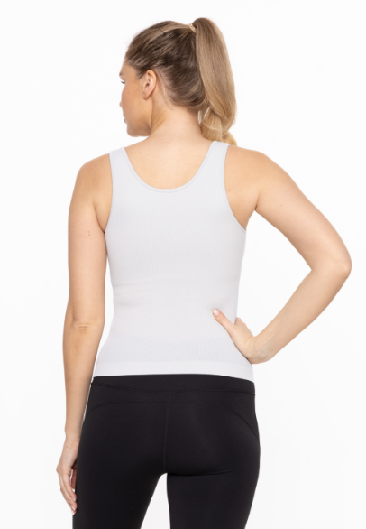 Sweet Soles Seamless Ribbed Tank Top White