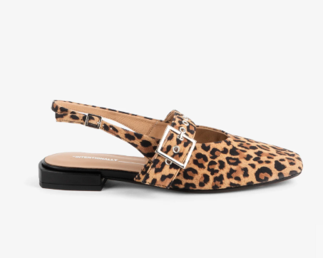 Intentionally Blank Pearl Suede Slingback Leopard