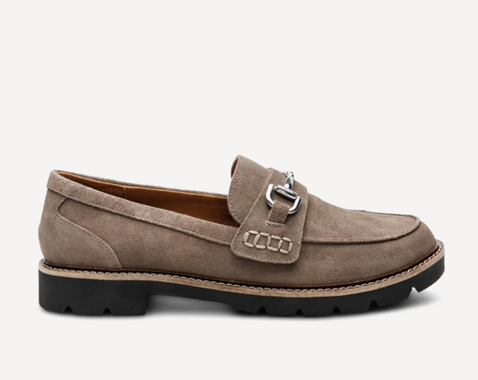 Aetrex Collette Loafer Taupe Suede