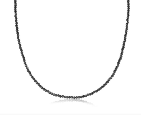 enewton 15" Choker Faceted  Hematite 2mm Bead