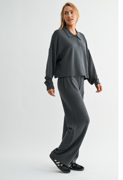 Sweet Soles Laguna Lux Pant- Slate Gray