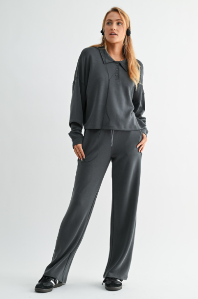 Sweet Soles Laguna Lux Pant- Slate Gray