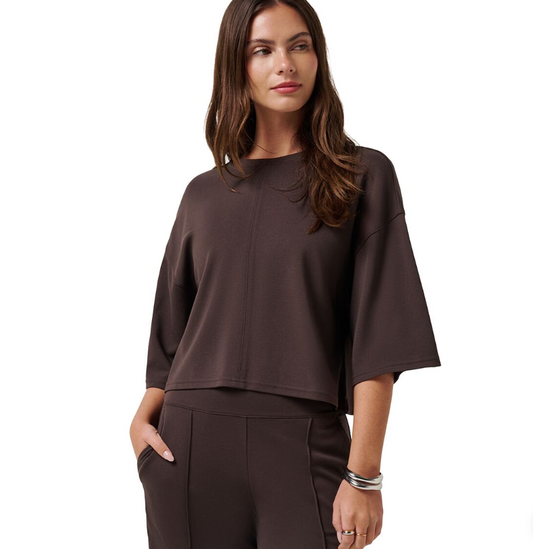 Travis Mathew Friday Ponte Top Coffee Grounds