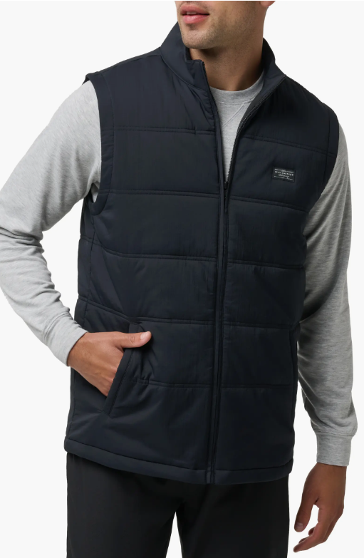 Travis Mathew Men's Palisades Puffer Vest Black