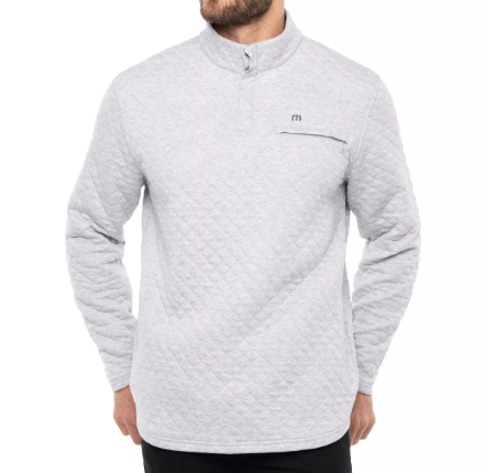 Travis Mathew Men's Transatlantic Heather Light Grey