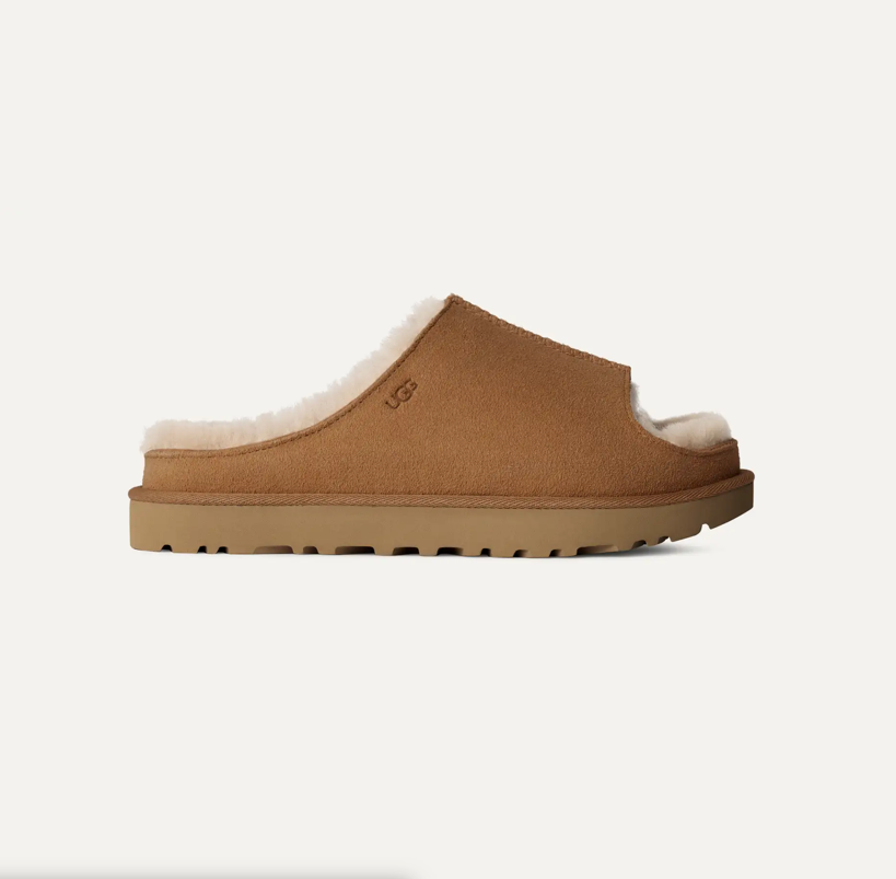 Ugg Greenport Genuine Shearling Lined Slide Sandal Chestnut