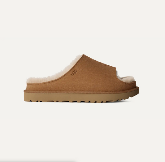 Ugg Greenport Genuine Shearling Lined Slide Sandal Chestnut