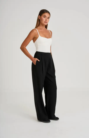 Allfenix Pintuck Longline Pant Black