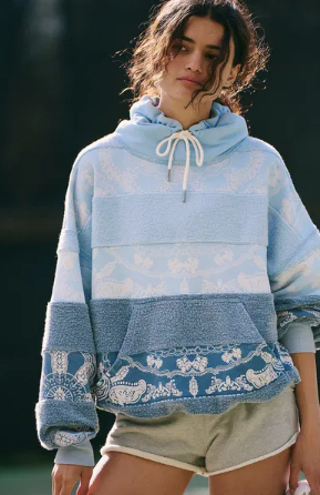 FP Movement Final Call Hoodie Bandana Limited Edition - Blue Indigo