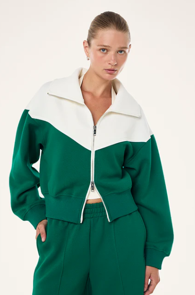 P.E. Nation Triumph Jacket Green/Whisper White