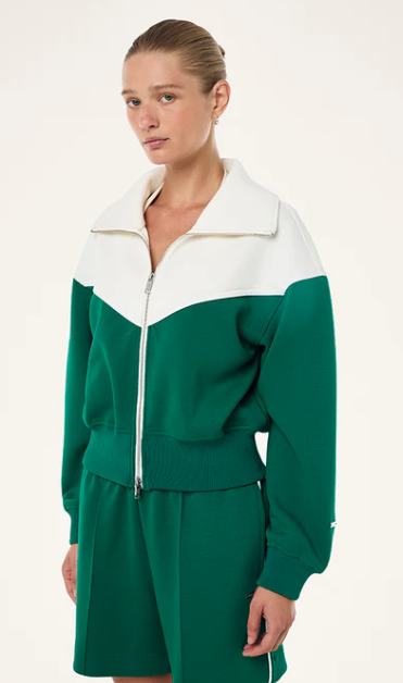 P.E. Nation Triumph Jacket Green/Whisper White