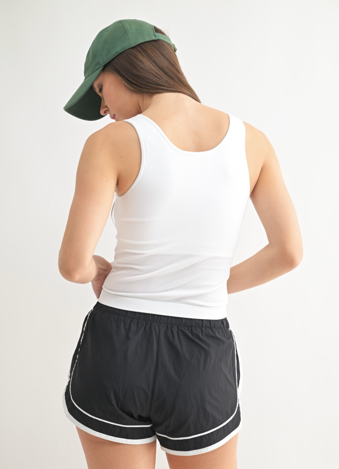 Sweet Soles Seamless Ribbed Tank Top White