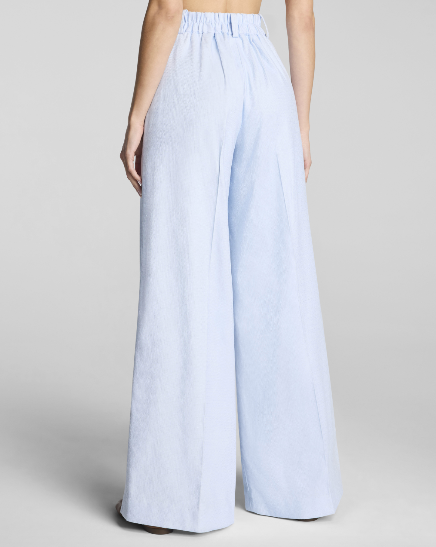 SPANX® Spanxsupersmooth™ Easybreezy 360 Cotton Linen Super Wide Leg Pant in Summit