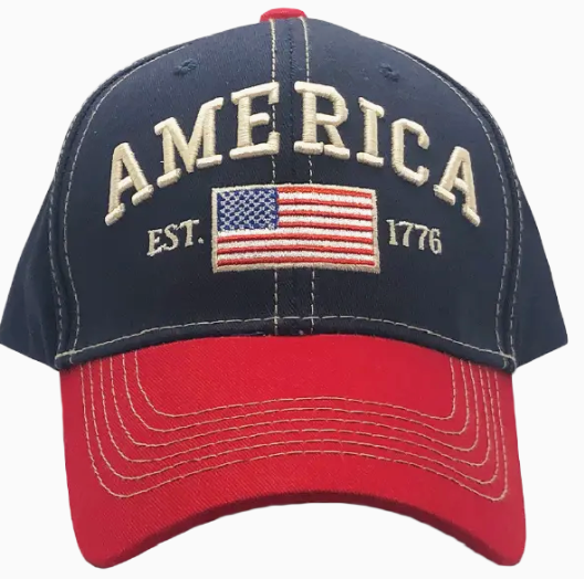 American Flag Hat Red/White/Blue